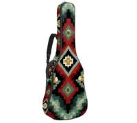 Full Size Guitar Bag, Waterproof Guitar Cover Carry Case for Acoustic Classical Electric Guitars, Sage Green Red Grey and Black Diamonds