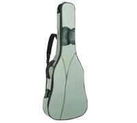 Full Size Guitar Bag, Waterproof Guitar Cover Carry Case for Acoustic Classical Electric Guitars, Three Leaf Clover on Green Background