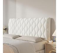 Full Size Headboard Cover,Quilted Bed Headboard Dustproof Slipcover,Scratch Resistant, Modern Universal, Home Decoration, Washable(Beige,160cm/63in)