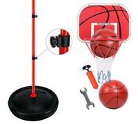 Full Size Mini Basketball With Pole and Base Weight for Indoor Outdoor Door Hang