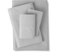 Full Size Sheet Sets - Breathable Luxury Sheets with Full Elastic & Secure Corner Straps Built In - 1800 Supreme Collection Extra Soft Deep Pocket Bedding Set, Sheet Set, Full, Dot Gray