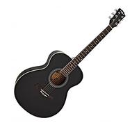 Full Size Steel String Acoustic Guitar by Gear4music Black