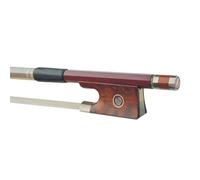 Full size Violin Bows Natural Wood Violin Bow Wrapped With Silver And Black Lace Thread Professional Finish(1-4)