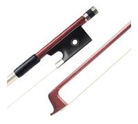 Full size Violin Bows Reddish Brown Carbon Fiber Wrapped With Silver Thread Covered With Lizard Skin Double Eye Ebony Tailpiece Violin Bow(1-2)