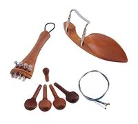Full Size Violin Chin Rest Tailpiece Fine Tuner Tuning Peg Tailgut Endpin Strings Tail Gut Stringed Instrument Parts