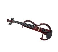 Full Size Violin Set Adult Electronic Violin Red Blue Black Professional Playing 4/4 String Instrument(Jujube red)