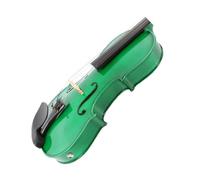 Full Size Violin Set Electric Violin 4/4 Spruce Maple Handmade Beautiful Green String Instrument