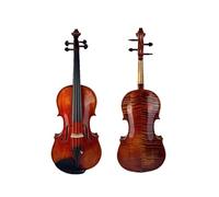 Full Size Violin Set Hand-painted Adult Professional Patterned Solid Wood 4/4 Violin(1/4)