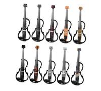 Full Size Violin Set Headless Electric Violin Carbon Fiber Adult 4/4 Size String Instrument(6)