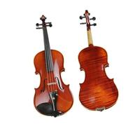 Full Size Violin Set Patterned Handmade Single Board Violin With Case And Bow Full Size Adult String Instrument(4/4)