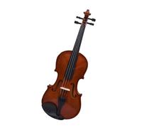 Full Size Violin Set Plywood Glossy Violin Handmade Maple Beginner 4/4 String Instrument