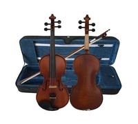 Full Size Violin Set Reddish Brown Handmade Professional Spruce Top 4/4 Violin With Flamed Maple Solid
