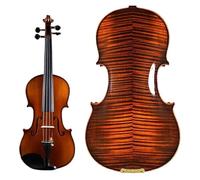 Full Size Violin Set Vintage Brown Violin 4/4 Handmade Maple Back Spruce Top Professional Musical Instrument(4/4)