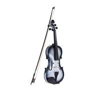 Full Size Violin Student Violin Fingerboard 4/4 Fiddle Violin Acoustic Violin Fiddle W/Case Bow String (Color : White Bk)