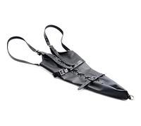 XR Black Faux Leather Strict Full Sleeve Arm Binder Adjustable Buckle Restraints