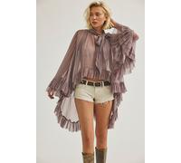 Full Sleeve Frill Top at Free People in Thistle Whip, Size: XS - female