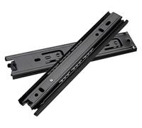 Full Soft Close, 40cm Stainless Steel Side Mount Glides, 3-Fold Runners for Smooth Der and Easy Installat