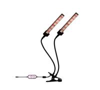 Full Spectrum LED Flower Seeds Phytolamp for Plants, Grow Light, Indoor Phyto Lamp, Hydroponics(2 lamp clamp Base)