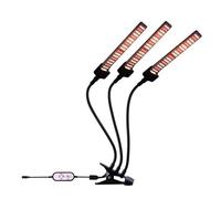 Full Spectrum LED Flower Seeds Phytolamp for Plants, Grow Light, Indoor Phyto Lamp, Hydroponics(3 lamp clamp Base)