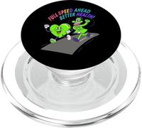 Full Speed Ahead To Better Health Design - Retro Run PopSockets PopGrip for MagSafe