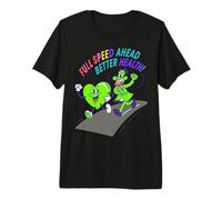 Full Speed Ahead to Better Health Design - Retro Run Premium T-Shirt