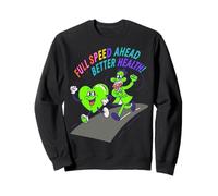 Full Speed Ahead To Better Health Design - Retro Run Sweatshirt
