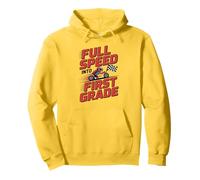 Full Speed Into First Grade Back To School First Day Boys Pullover Hoodie