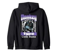 Full-Stack Developer Software Engineer Funny Monkey Coding Zip Hoodie