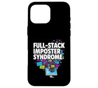 Full-Stack Imposter Syndrome Funny Developer Coding Case for iPhone 16 Pro Max
