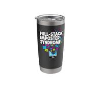 Full-Stack Imposter Syndrome Funny Developer Coding Stainless Steel Insulated Tumbler