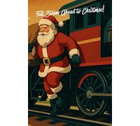 Full Steam Ahead to Christmas! - Holiday Graph Edition: A Fun Christmas Graph Paper Notebook for Kids and Teens - 110 Pages, 12.5×9.25 in