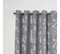 Full Stop - Extendable Curtain Pole with pair of end finials in Black Silk - TJ Hughes