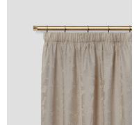 Full Stop - Extendable Curtain Pole with rings and pair of end finials in Antique Brass - TJ Hughes