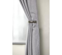 Emma Barclay, Full Stop - Pair of Holdaback Tiebacks with End Finials in Black Silk - 20cm