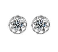 Full Stud Earrings Alloy Heart Shape AppointmentWomen Lightweight Chunky Open Hoops (silver, One Size)