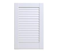 Full Stylish Door, Pine Wood, Closed Natural or White Color, Slatted Wardrobe Doors, Internal Cupboard Doors, Various Sizes (White [mm] 1980x394)