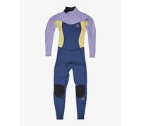 Full Suit Girl Billabong n Synergy 3/2 Back-Zip Bleu 12 ans