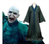 Full Suit# Harry Potter Voldemort Cosplay Costume Dark Lord Halloween Cosplay Magic Robe Stage Show Costume - HZ black L