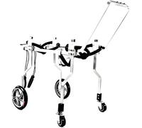 Full Support Dog Wheelchair, 4-Wheel li Aid for Mum Dogs & Cats, Back Leg Brace for Did Pets, Model 32, Size Mum (31 M)
