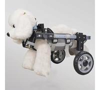 Full Support Dog Wheelchair for Front/Back Legs - Pet Mobility Aid Soft Rehabilitation Cart with 2 Wheels for Injured Dogs and Cats Adjustable Lifting Walker (Large Size)