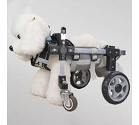 Full Support Dog Wheelchair for Front/Back Legs - Pet Mobility Aid with Wheels Soft Rehabilitation Cart for Injured Dogs & Cats Adjustable Lifting Device