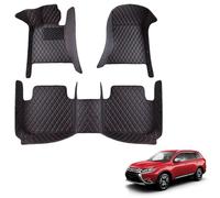 Full Surround Leather Car Floor Mats for Peugeot 308 2013-2021 Phase 2, All Weather Personalized, Anti-Slip Leather Floor mats,B