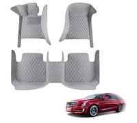 Full Surround Leather Car Floor Mats for Peugeot 308 2021-2025 Phase 2, All Weather Personalized, Anti-Slip Leather Floor mats,F