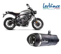 Leovince 14251EKB Complete Exhaust Muffler Lv One Evo Black Yamaha Mt-07 16-20