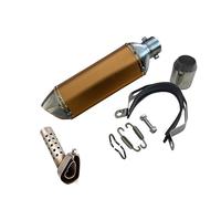 Full System 35-51MM Motorcycle Exhaust Muffler Pipe Turbo Escape For CB400 CF250SR For NINJA 400 H2 For FZF-R3 Z900 MT07(1)