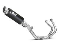Full System Exhaust Mivv GP PRO Black Stainless Steel KAWASAKI Z650 2024 > 2026