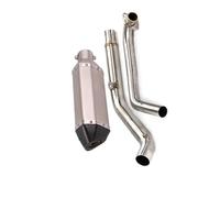 Full System Motorcycle Exhaust Muffler Link Pipe 50.8mm Headers Front Espace Moto For CBF190F CB190R CB190X