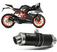 Full System Storm by Mivv Muffler Gp Nero Steel Complete Ktm Rc 125 2014 > 2016