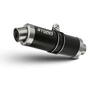 Full System Storm by Mivv Muffler Gp Nero Steel for Yamaha Yzf R125 2008 > 2013