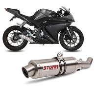 Full System Storm by Mivv Muffler Gp Steel Complete Yamaha Yzf R125 2014 > 2018